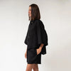 Black Heavy Linen Shirt Perfect Days - Myza