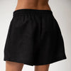 Black Heavy Linen Shorts Perfect Days - Myza