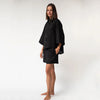 Black Heavy Linen Shorts Perfect Days - Myza