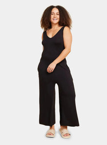  Black Long Bamboo Jumpsuit Boody