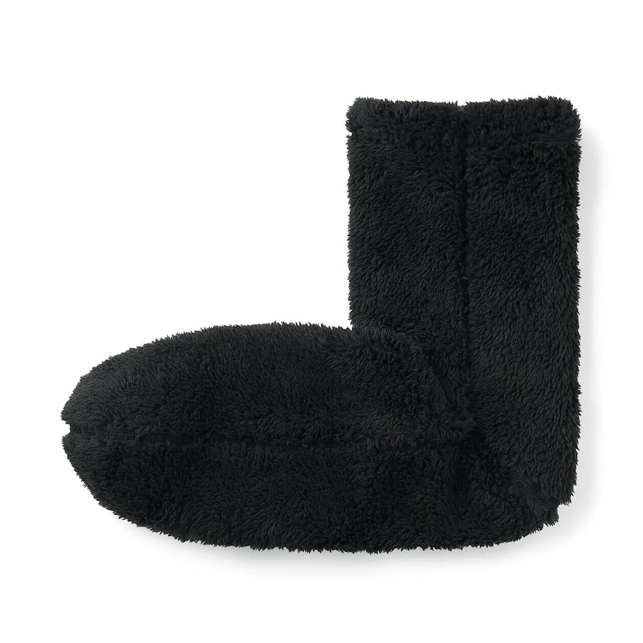 Black Men's Recycled Polyester Fleece Cosy Socks MUJI UK