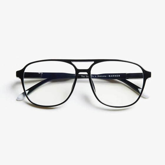 Black Noir Brad Glossy Glasses Barner