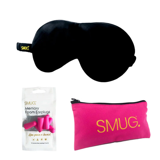 Black Satin Sleep Mask SMUG