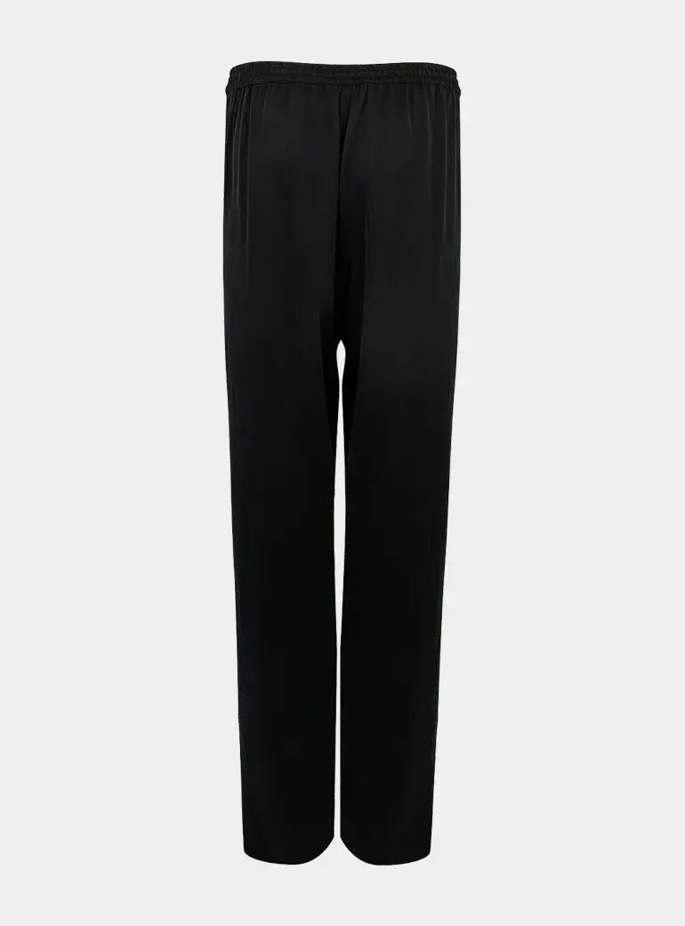 Black Silk Dreamscape Pyjama Pants NOKAYA