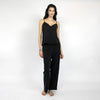 Black Silk Dreamscape Pyjama Pants NOKAYA