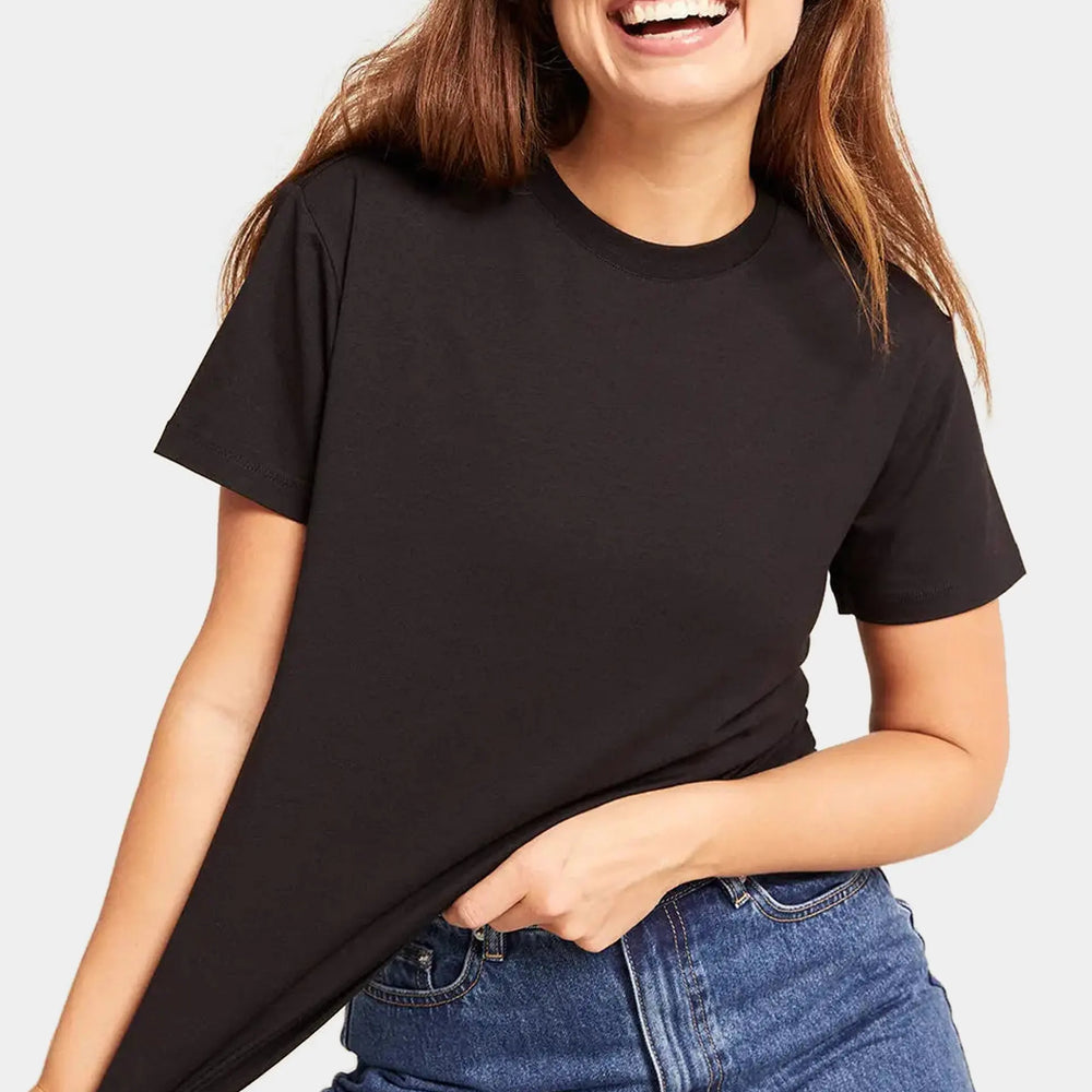 Black Women's Classic Crew Neck T-Shirt Boody