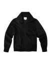 Organic Velour Zip Jumper - Jet Black