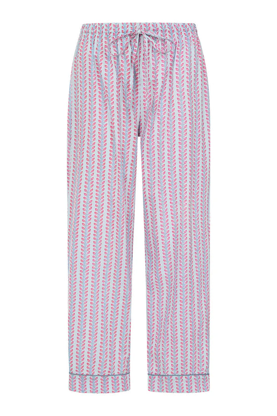 Blossom Stripe Women's Pyjama Trouser Madder & More