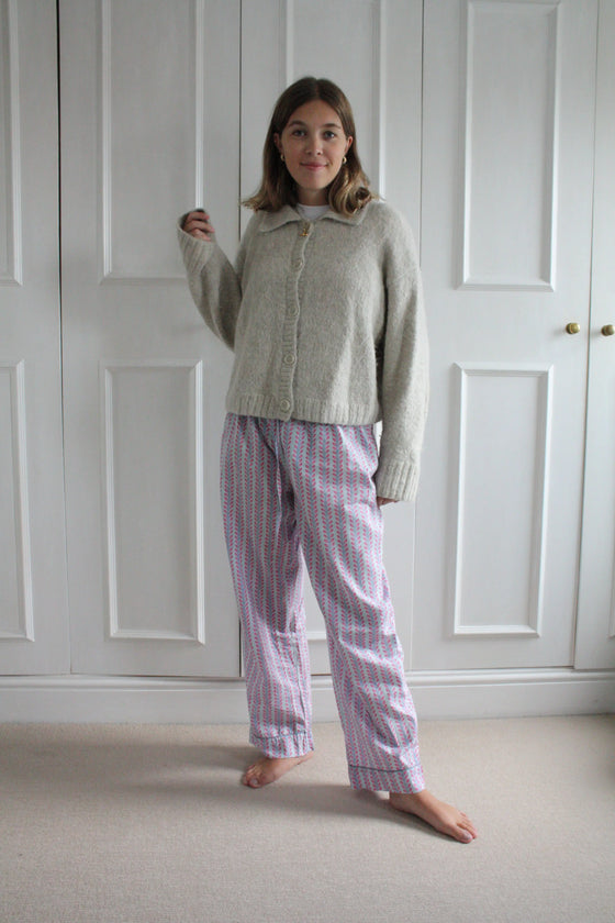 Blossom Stripe Women's Pyjama Trouser Madder & More