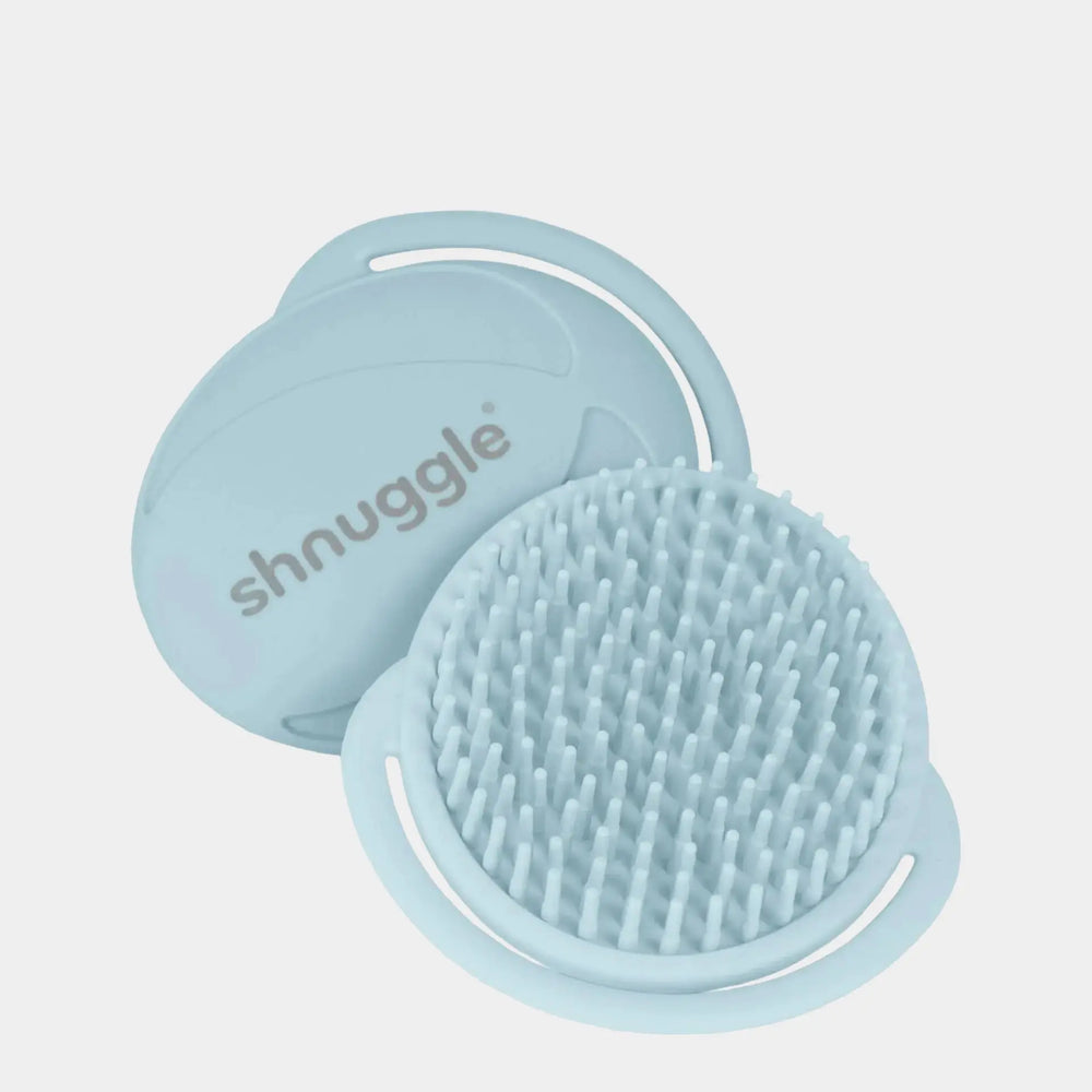 Blue Baby Bath Brush Shnuggle