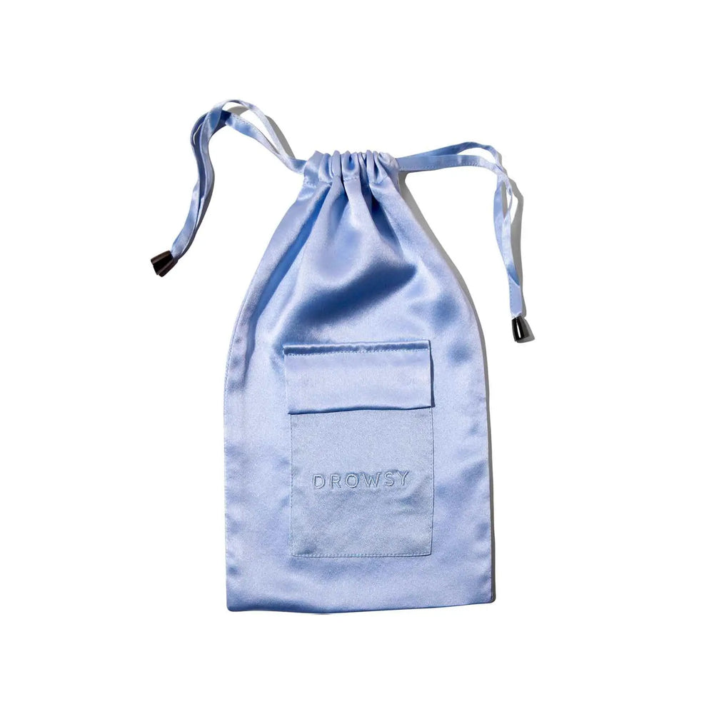 Blue Belle Silk Carry Pouch Drowsy Sleep Co