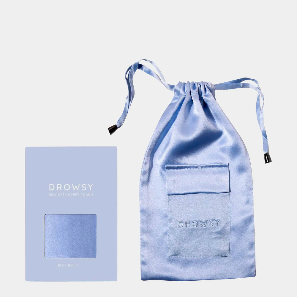 Blue Belle Silk Carry Pouch Drowsy Sleep Co