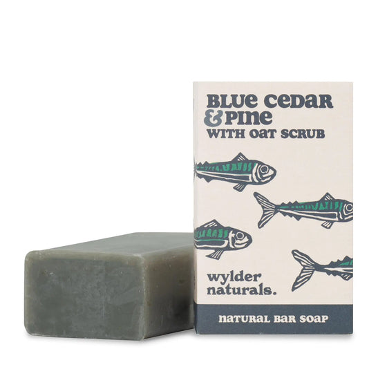 Blue Cedar & Pine With Oats Soap (Carton of 8x 120g) Wylder Naturals