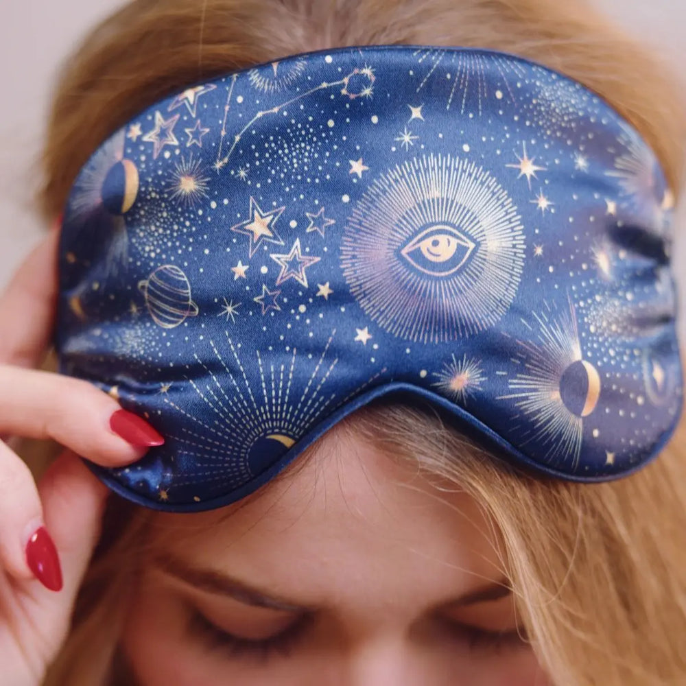 Blue Celestial Satin Sleep Mask SMUG