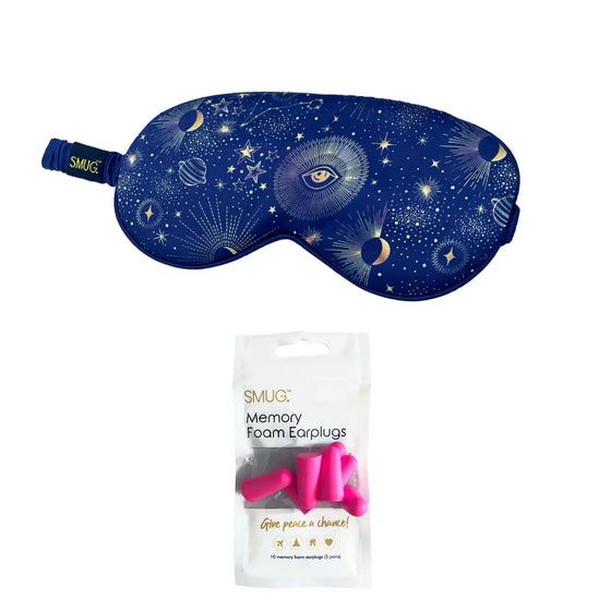 Blue Celestial Satin Sleep Mask SMUG