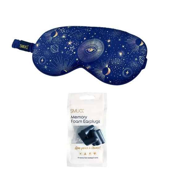 Blue Celestial Satin Sleep Mask SMUG