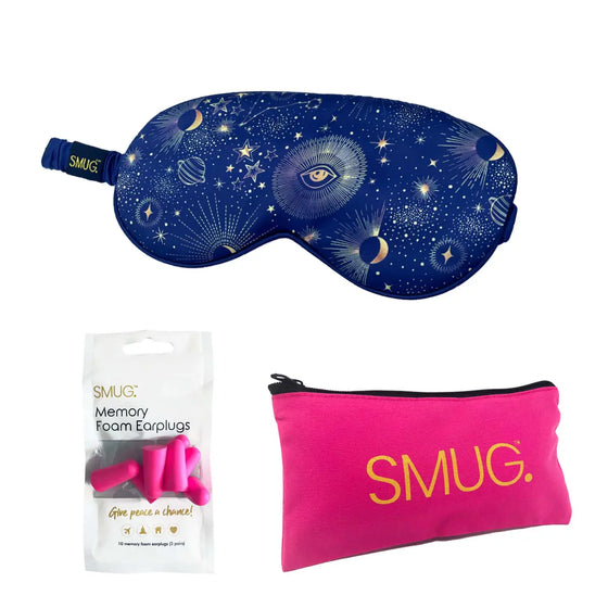 Blue Celestial Satin Sleep Mask SMUG