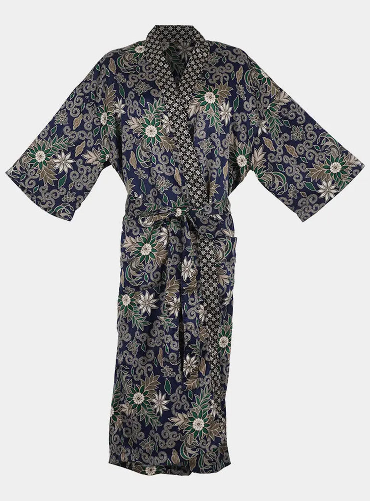 Blue Full Length Unisex Robe Wear the World