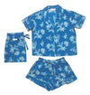 Blue Ipanema Print Short Sleeve Pyjamas AMOKA DALO