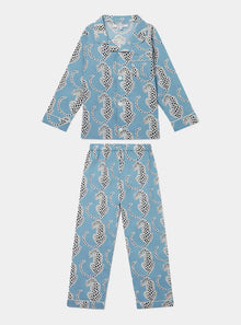  Blue Leopards Kids' Cotton Pyjama Trouser Set Myza