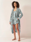 Blue Leopards Organic Cotton Robe Myza