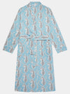 Blue Leopards Organic Cotton Robe Myza