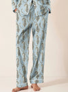 Blue Leopards Women's Organic Cotton Pyjama Trouser Myza