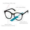 Blue Light Blocking Glasses - Black SMUG