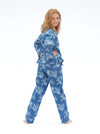 Blue Matching Set in Ipanema Print Long Sleeve Pyjamas AMOKA DALO