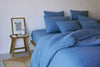 Blue Tavira Washed Cotton Bedding Set Torres Novas