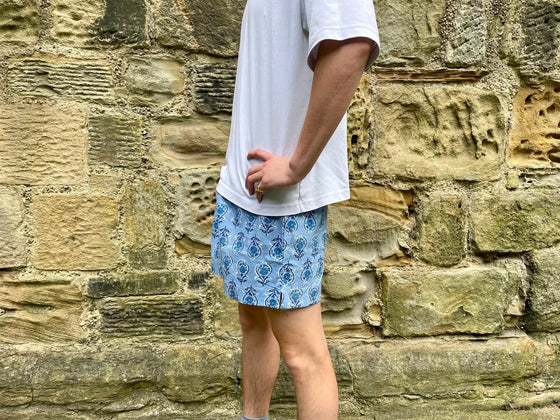 Blue 'Boxer' Unisex Pyjama Shorts Madder & More