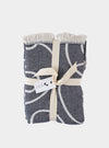 Blue Lines Cotton Throw Blanket