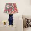 RASPBERRY and GREEN IKAT LAMPSHADES  - LOW in STOCK