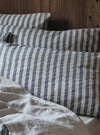 Atlantic Pembroke Stripe Linen Blend Pillowcase (Pair) Piglet