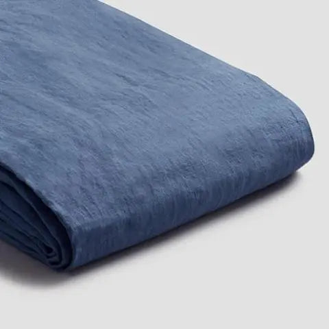 Blueberry Linen Duvet Cover Piglet