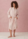 Blush Pink Layla 100% Women's Linen Robe The Secret Linen Store