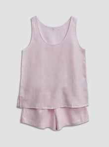  Blush Pink Linen Cami Short Set Piglet