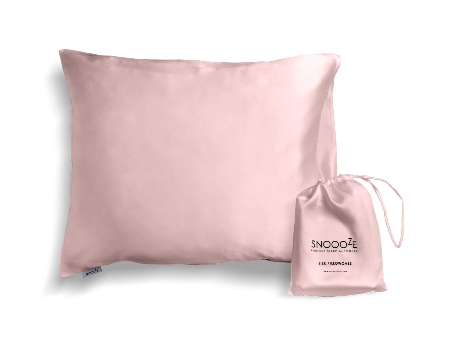 Blush Pink Mini Silk Pillowcase Snooozeworld