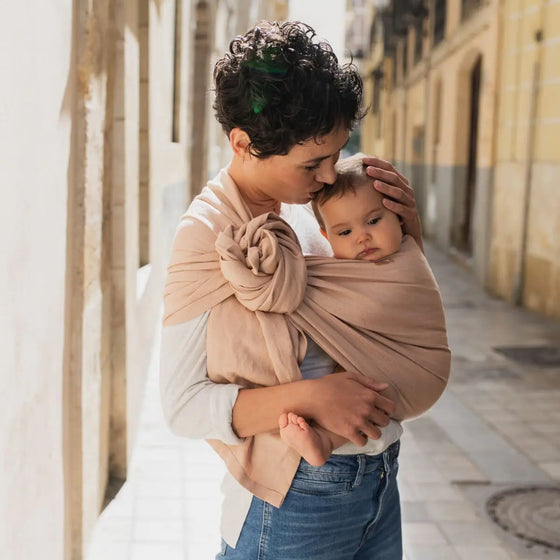 Boba Ring Sling Baby Carrier Peony Pink Tutti Bambini