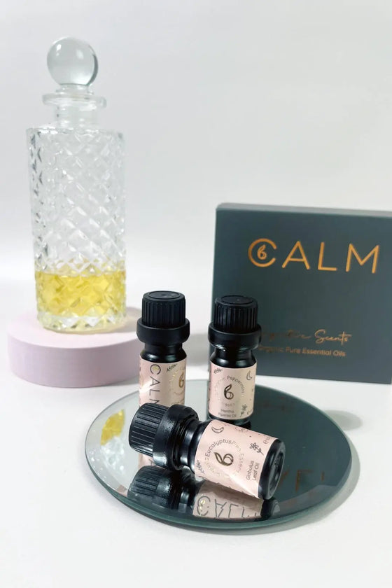 Body Oil and Breathe Calm Essential Oils Set bcalm