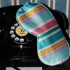 Bold Stripe Print Satin Sleep Mask SMUG