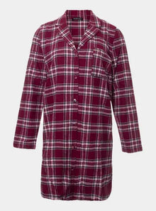  Bordeaux Plaid Nightshirt Pretty You London