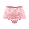 Born in Ukraine High Waist Lace Briefs Pink NOKAYA