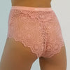 Born in Ukraine High Waist Lace Briefs Pink NOKAYA