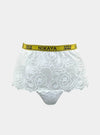 Born in Ukraine High Waist Lace Briefs White NOKAYA