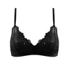 Born in Ukraine Image Lace Bralette Black NOKAYA