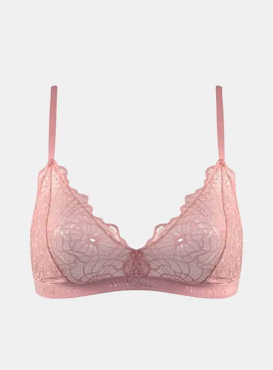 Born in Ukraine Image Lace Bralette Pink NOKAYA