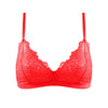 Born in Ukraine Image Lace Bralette Red NOKAYA