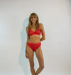 Born in Ukraine Image Lace Bralette Red NOKAYA