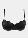 Born in Ukraine Lace Balcony Bra Black NOKAYA